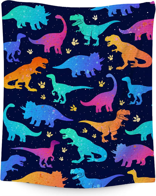 Throw Blanket - Dinosaur Blanket for Boys Girls, Dinosaur Gifts for Boys, ' Toddler Blankets for Children, Kids Throw for Couch Sofa Chair, Soft Fuzzy