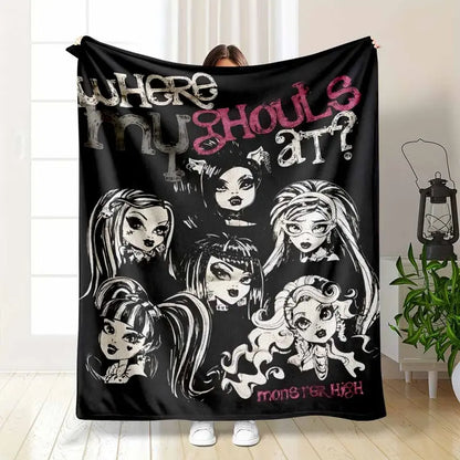 Y2K Butterfly Flannel Throw Blanket