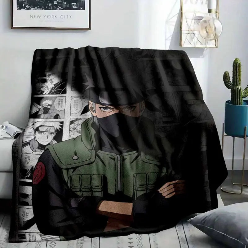 Naruto Kakashi Flannel Blanket Soft Cozy Throw - image 8