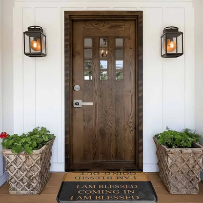 Blessed Entrance Doormat Non-Slip Durable Flannel Rubber Bottom Mat 80x50cm - image 2