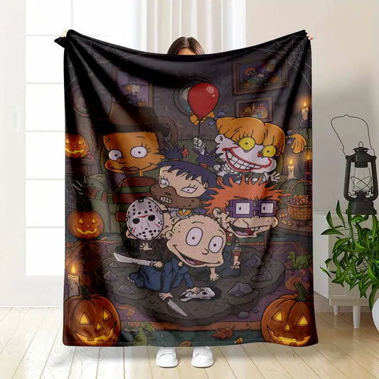 Rock Band Collage Flannel Blanket - Lightweight Throw
