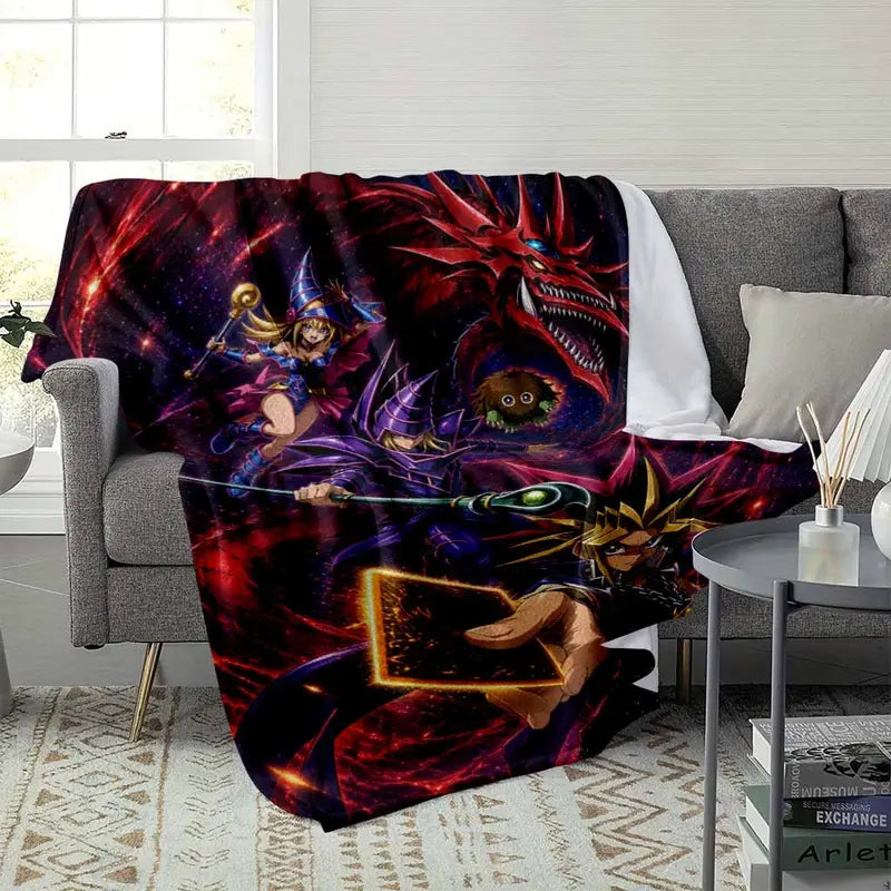 Anime Fantasy Battle Flannel Blanket, Dark Magician - image 3
