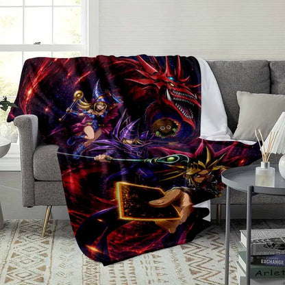 Anime Fantasy Battle Flannel Blanket, Dark Magician - image 3