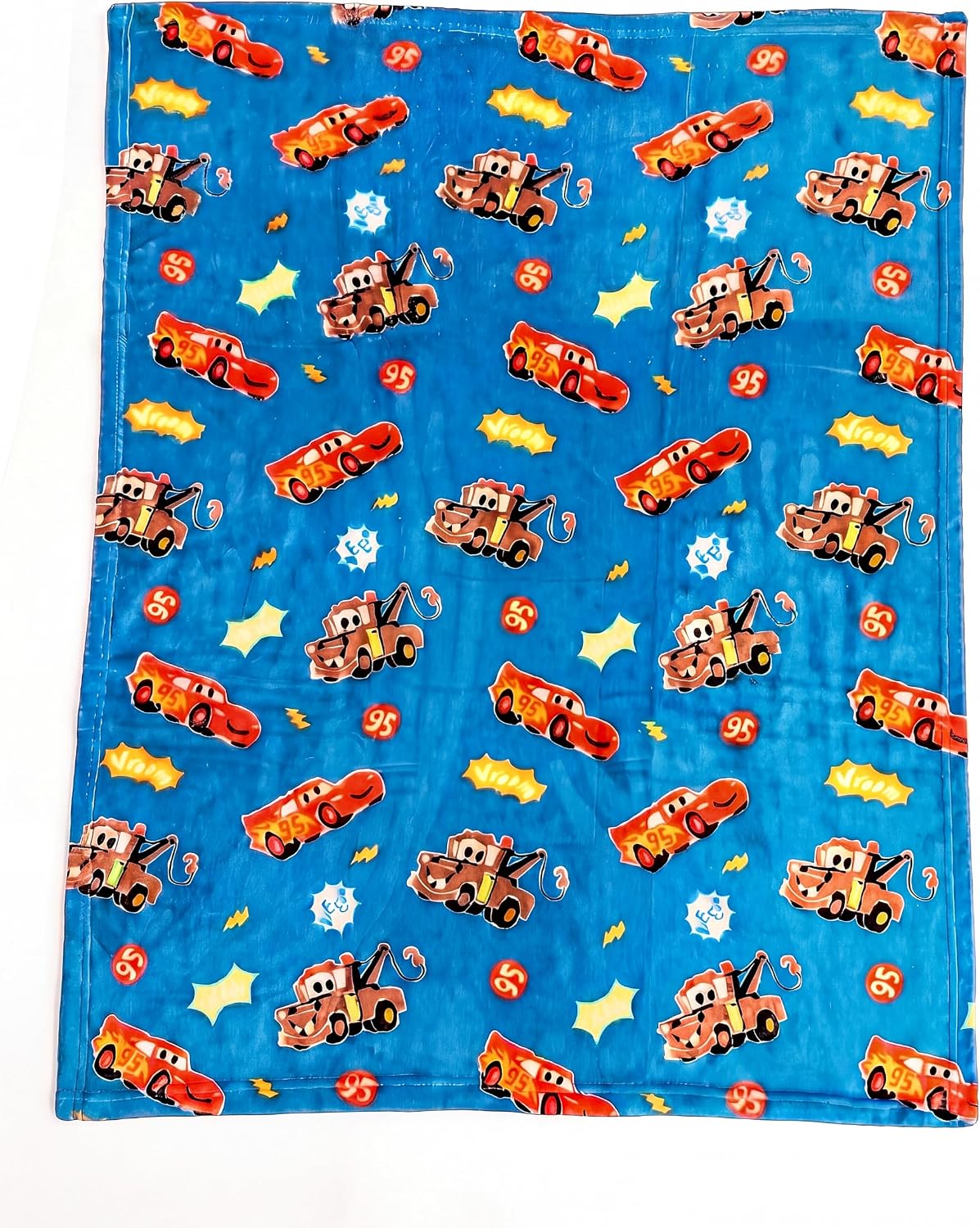 Fleece Throw Blanket - Cars Blanket (Baby/Toddler), Truck Blanket Plush Fleece, Race Car Blankets, Lightning McQueen & Tow Mater Throw Blankets, 30' X 40'