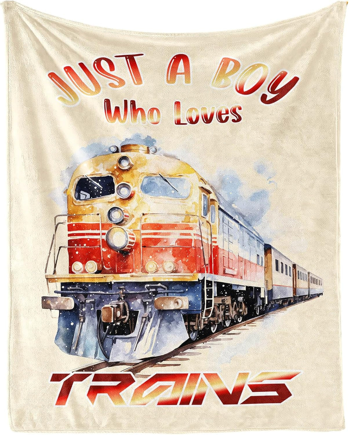 Throw Blanket - Train Throw Blanket for Kids Boys Girls Gifts, '