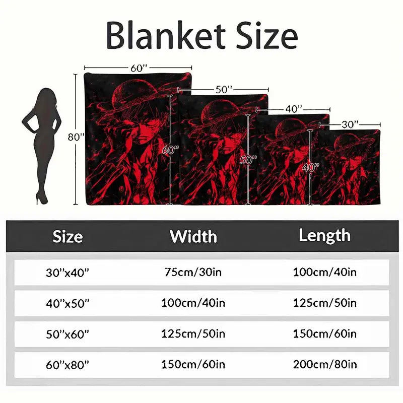 Anime Character Floor Mat Dark Red Durable Non-Slip Flannel Rug - image 4