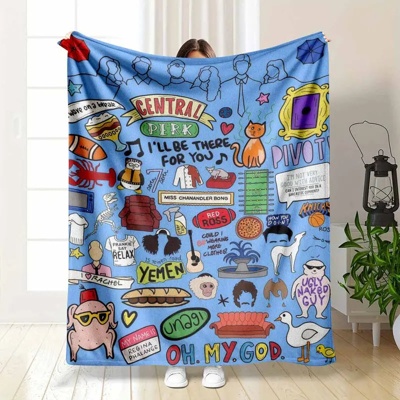Friends Central Perk Flannel Throw Blanket - image 7