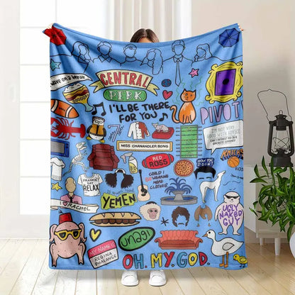 Friends Central Perk Flannel Throw Blanket - image 7
