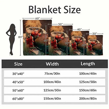Anime Character Flannel Blanket – Soft Cozy Breathable Throw - image 10