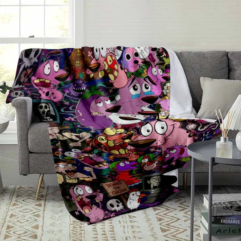 Surreal Blush Pink Flannel Dog Throw Blanket 50x60 - image 3