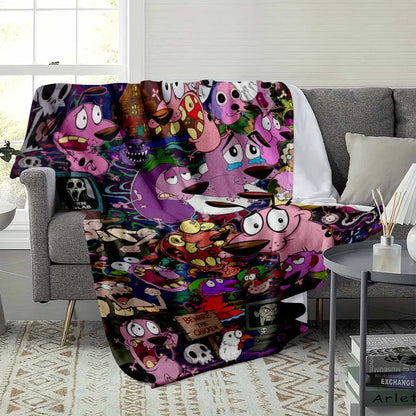 Surreal Blush Pink Flannel Dog Throw Blanket 50x60 - image 3