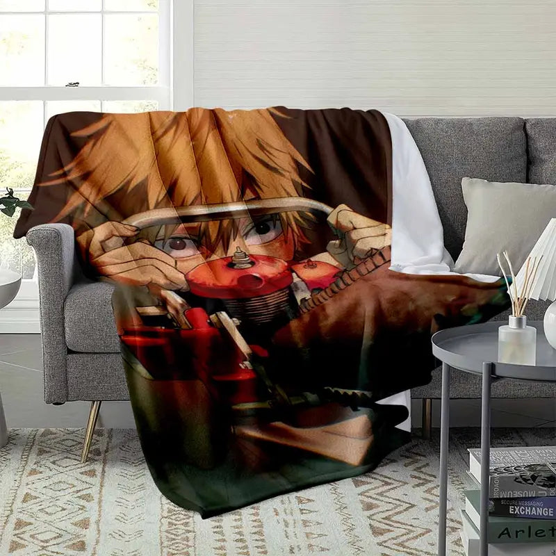 Anime Character Flannel Blanket – Soft Cozy Breathable Throw - image 9