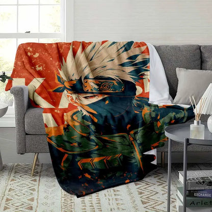 Kakashi Hatake Flannel Fleece Blanket, Anti-Pilling Warm Throw - image 3