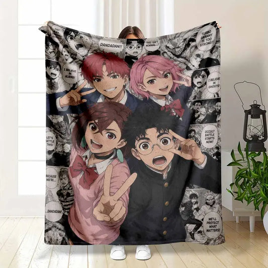 Anime Character Flannel Blanket, Super Soft Throw