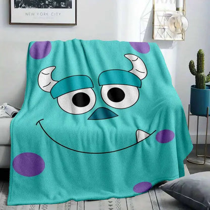 Cute Monster Face Flannel Throw Blanket - Soft Lightweight Wrinkle Resistant 30x40in Small for Babies - image 8