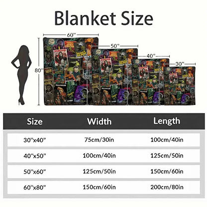 Classic Horror Movie Flannel Fabric Blanket - Soft Lightweight Throw for Couch & Bed - image 4