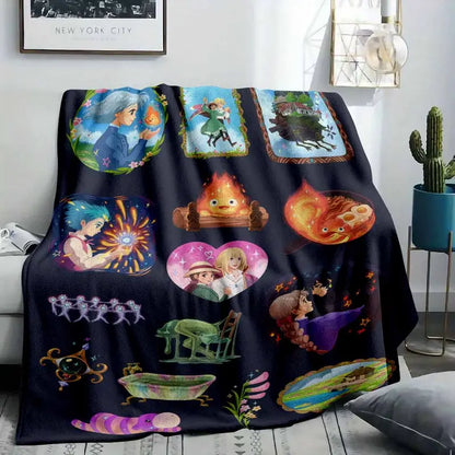 Anime Fantasy Flannel Blanket - Ultra Soft Plush Throw - image 8