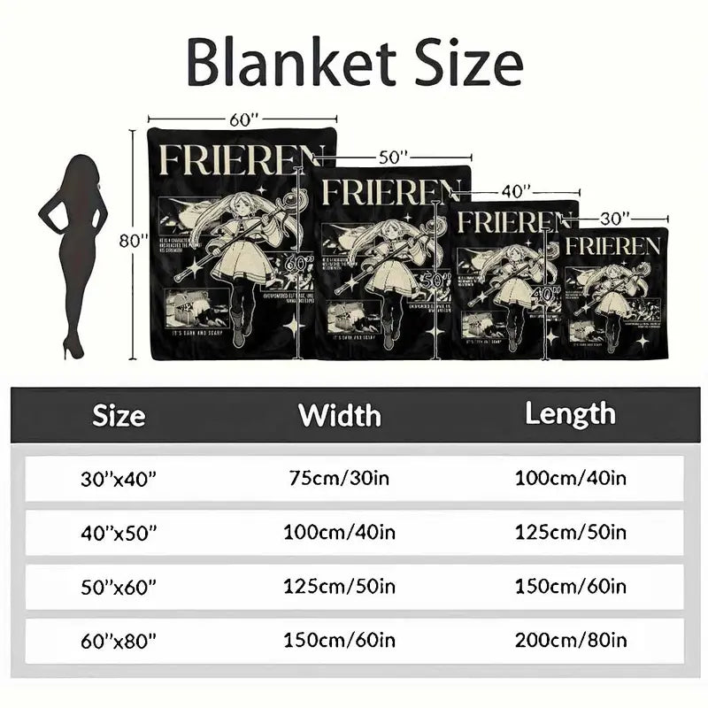 Anime Fantasy Mage Flannel Blanket, 30x40 in - image 10