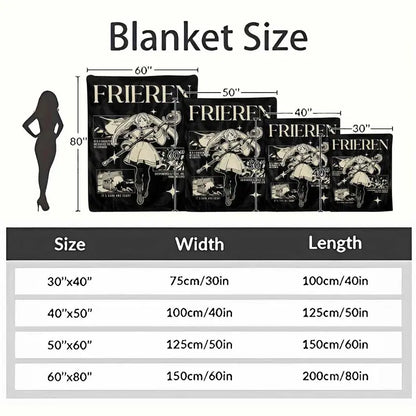 Anime Fantasy Mage Flannel Blanket, 30x40 in - image 10