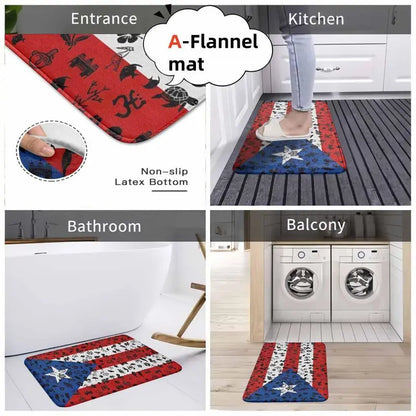 Puerto Rico Flag Area Rug Tropical Island Vibes Mat - image 9