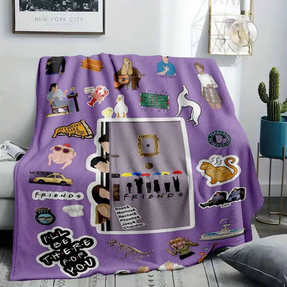 Friends Inspired Flannel Throw Blanket - Soft Cozy - image 8
