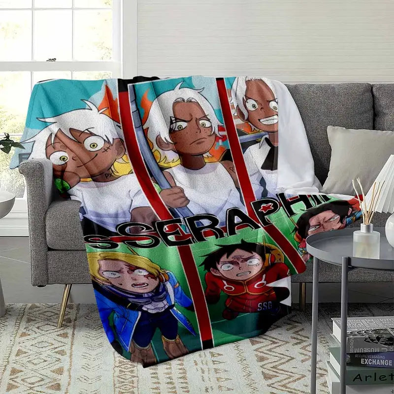 Anime Figure Flannel Throw Blanket, Soft, Multiple Sizes - image 9