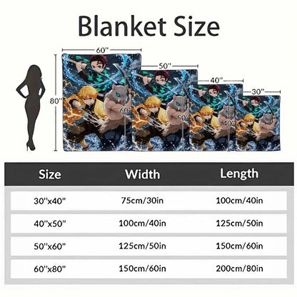 Anime Battle Flannel Blanket Lightweight Warm Cozy Throw for Couch Bedside - image 4