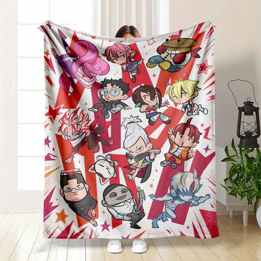 Dandadan Anime Flannel Blanket Soft Cozy Lightweight Throw for Home