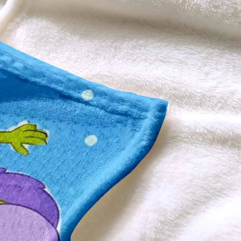 Cute Cartoon Monster Flannel Blanket Soft Cozy Lightweight Warm Throw - image 6