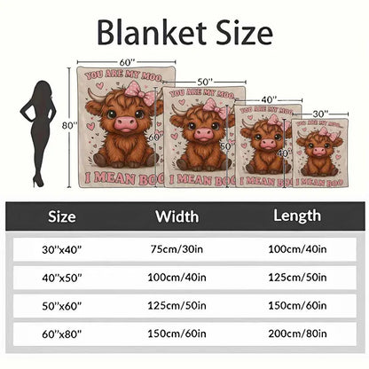 Cute Highland Cow Flannel Blanket Ultra Soft Lightweight - image 10