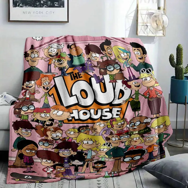 The Loud House Cartoon Flannel Blanket 50x60 Inch Soft Cozy Throw for Indoor & Outdoor Use - image 2