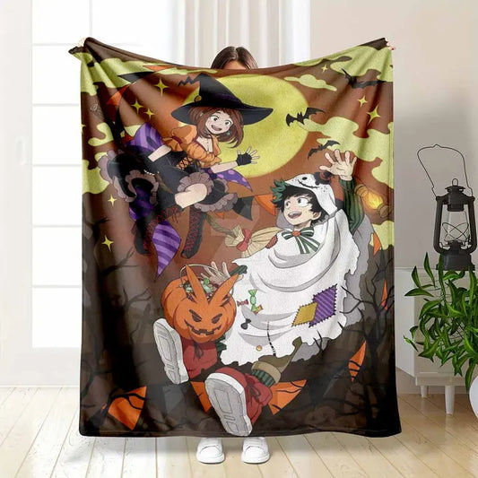 Halloween Flannel Fleece Throw Blanket - Soft Flannel