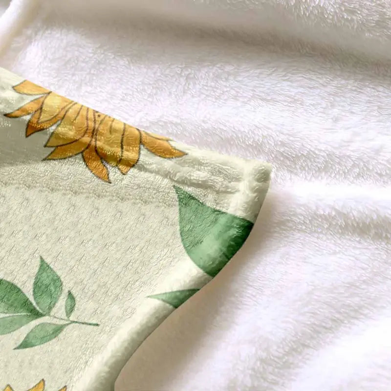 Cute Highland Cow Print Flannel Throw Blanket Sunflower, Soft 30x40–60x80 - image 6