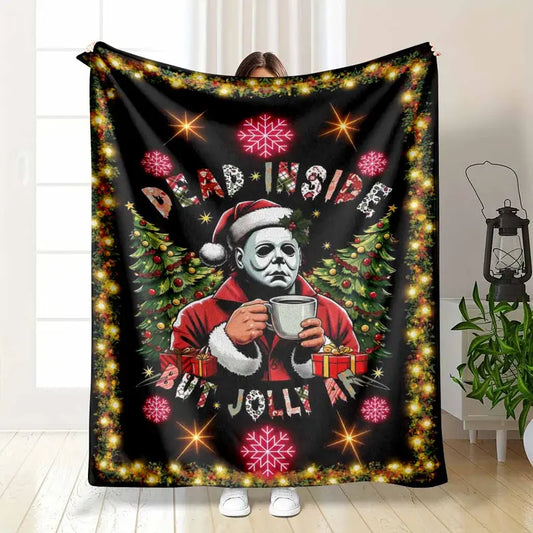 Holiday Flannel Fleece Blanket, Soft Warm Throw