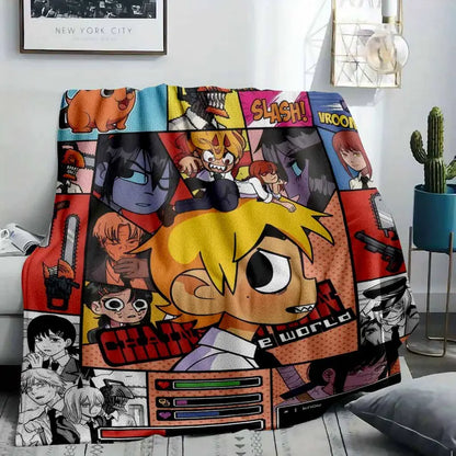Anime Character Comic Art Flannel Fleece Throw Blanket - image 7