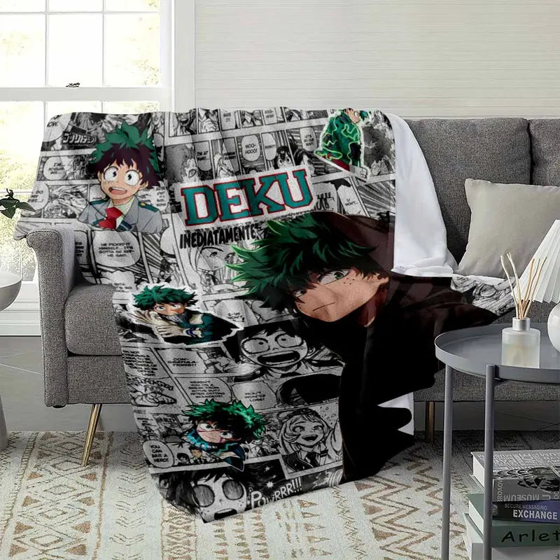Izuku Midoriya Flannel Fleece Blanket, Lightweight - image 3