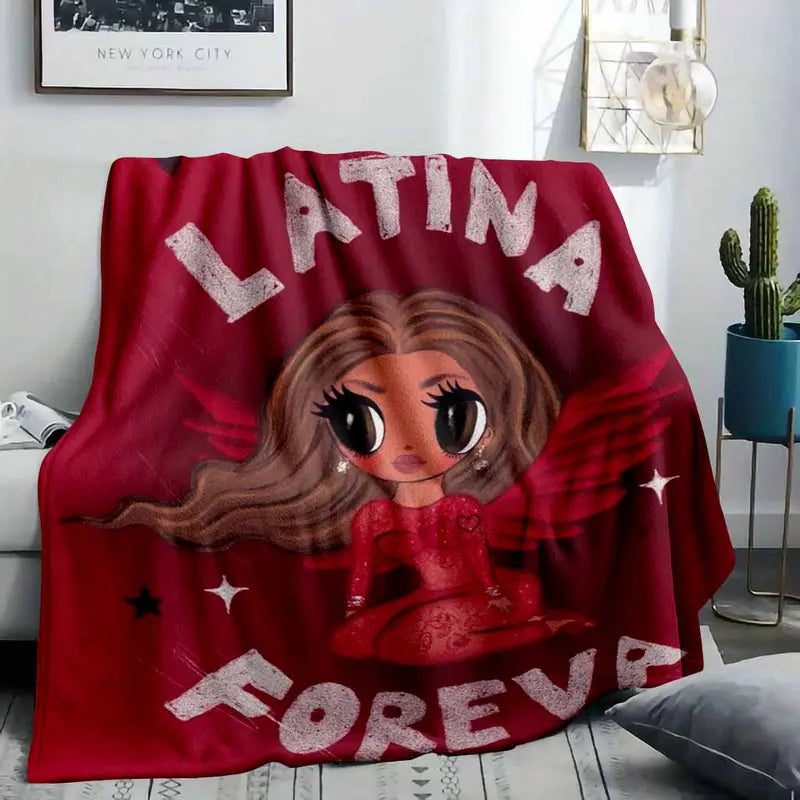 Latina Angel Flannel Fleece Throw Blanket 60x80in XL for Adults - image 8