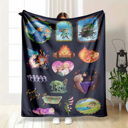 Anime Fantasy Flannel Blanket - Ultra Soft Plush Throw - image 7