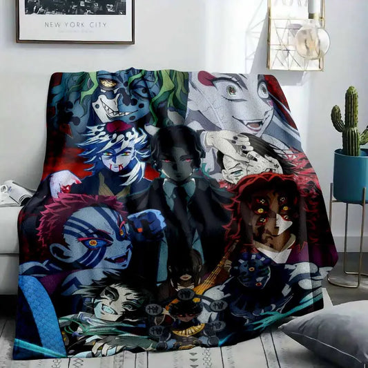Anime Villain Flannel Blanket Ultra Soft Lightweight Warm Throw for Couch and Bed - image 2