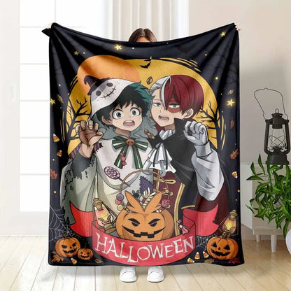 My Hero Academia Cozy Flannel Throw Blanket for Bed & Sofa