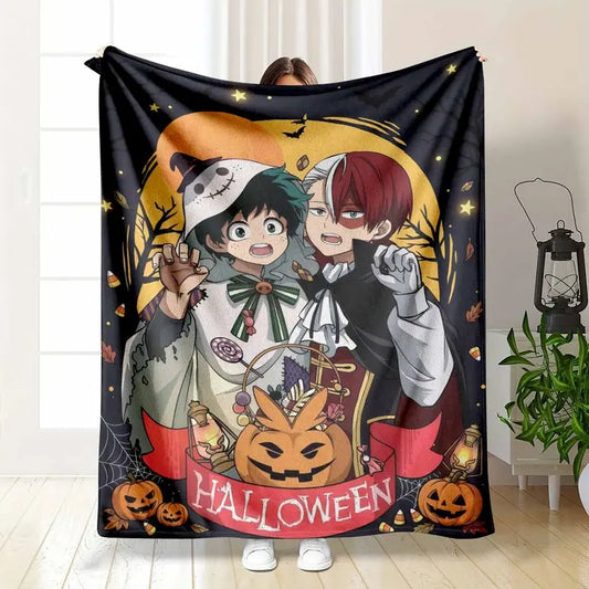 My Hero Academia Cozy Flannel Throw Blanket for Bed & Sofa