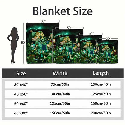 Mystery Forest Cartoon Flannel Blanket Soft Cozy Lightweight Warm Throw - image 4