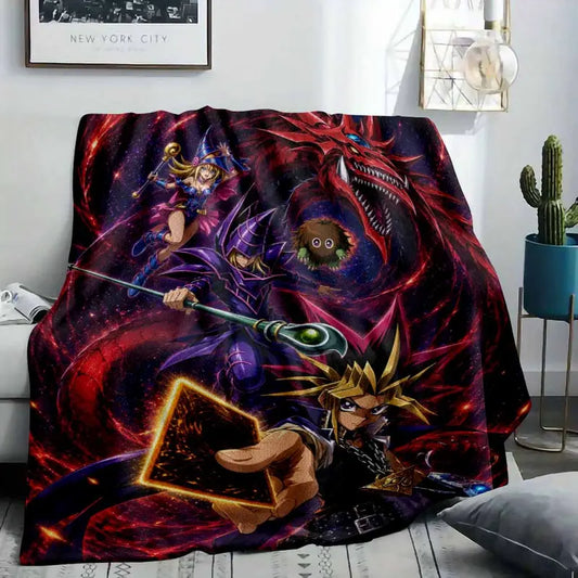 Anime Fantasy Battle Flannel Blanket, Dark Magician - image 2
