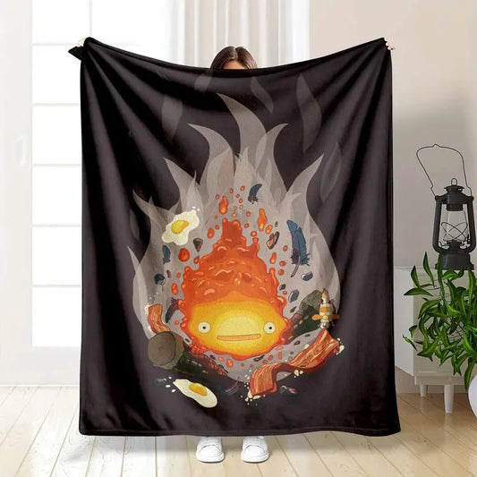 Fire Spirit Flannel Blanket - Ultra-Soft Flannel Throw