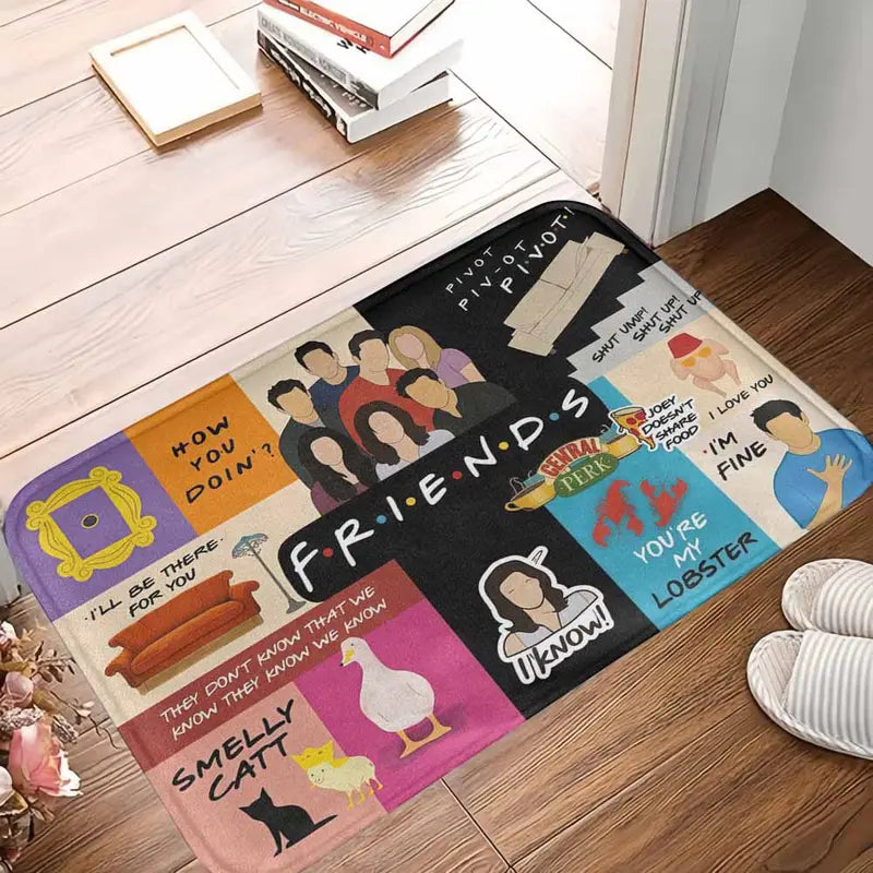 Friends Sitcom Area Rug Soft Flannel & Diatomaceous Earth Mat with Anti-Slip Backing - image 10