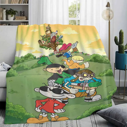 Adventure Cartoon Flannel Throw Blanket - Soft, Durable & Wrinkle Resistant - 50x60 & 60x80 Inches - image 2