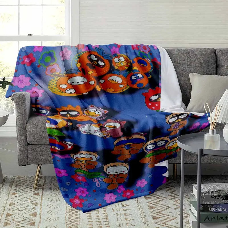 Cosmic Adventure Flannel Blanket Anime Character Print Ultra Soft Lightweight Warm Cozy Throw Perfect For Bedroom Bedding Living Room Sofa Couch Travel Camping Movie Night Gifts - image 3