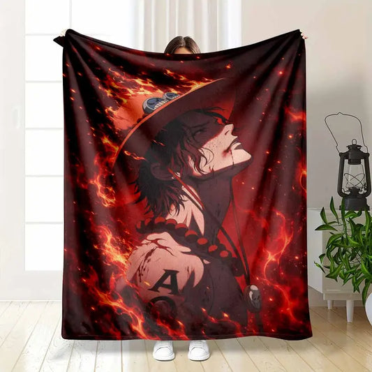 Anime Character Fire Mat Flannel Non Slip Absorbent Rug