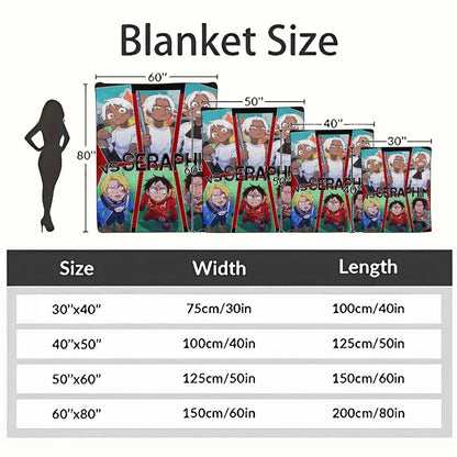 Anime Figure Flannel Throw Blanket, Soft, Multiple Sizes - image 4
