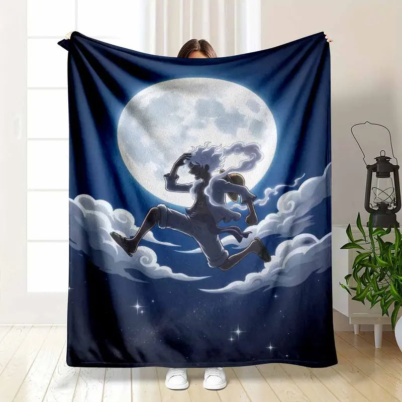 Anime Warrior Flannel Blanket Lightweight Soft Durable Throw 50×60 inch